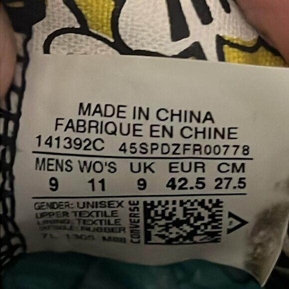 🔥🔥 CONVERSE All Stars Chuck Taylors Bart Simpsons Homer Hi-Top Sneakers - GUC - Picture 13 of 13